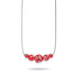 Pourpre | Argent sterling .925 | Collier fermoir infini en verre luciole